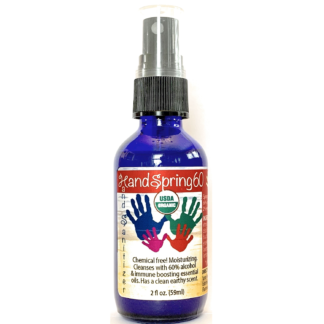 HandSpring60 Organic Hand Sanitizer with 60% alcohol